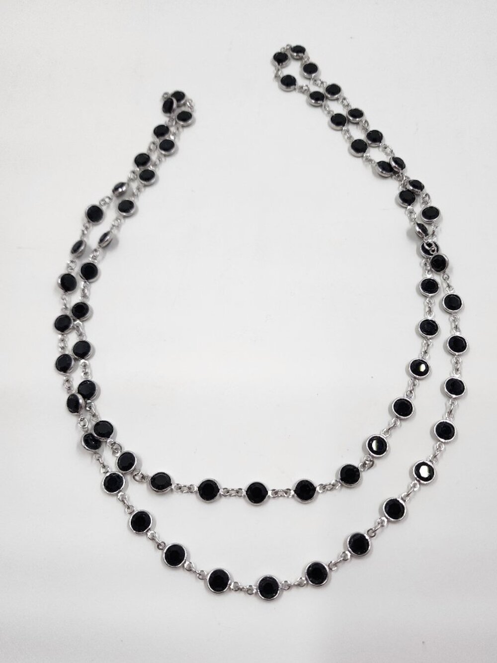 Touchstone Crystal Jet Black Chanelle Necklace